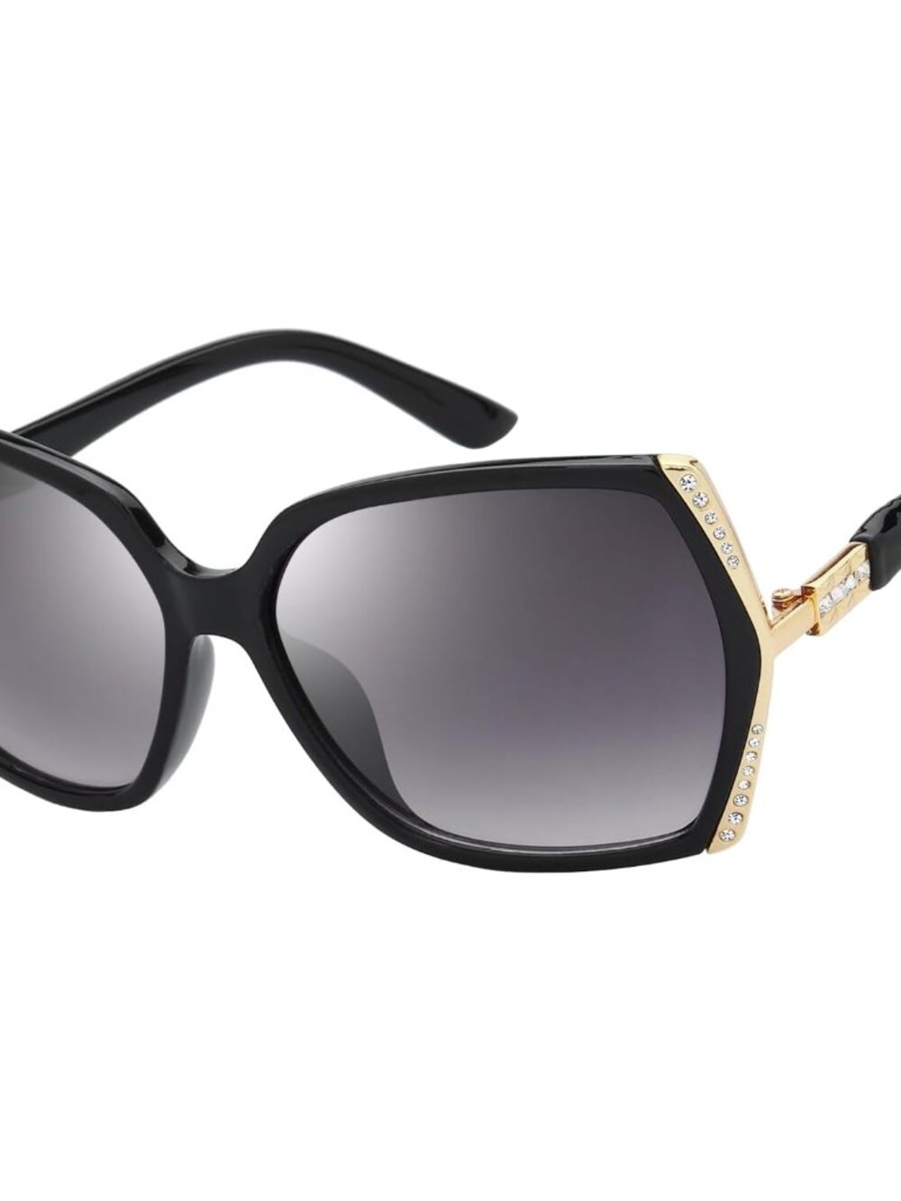 Luxury Women's Gradient Lens Sunglasses with Stylish Crystal Design & Gift Box